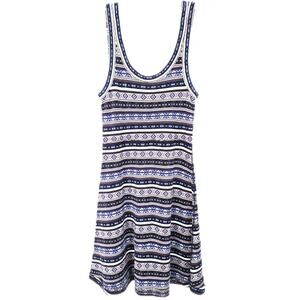 Free People Dress Med Knit Boho Casual Rainbow Spring Summer Cottagecore Cowgirl